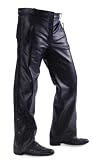 Motorcycle Leather Over Pants w/ Side Zipper & Snaps