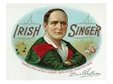 Irish Singer Brand Cigar Box Label, Denis O'Sullivan, Famous Irish Actor and Singer Giclee Poster Print, 32x24