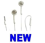 NEEWER® Apple iPhone Accessory - White Earphone Headphones w/ Microphone for Hands Free Talking