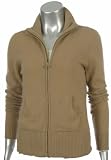 Sutton Studio Cashmere Double Zipper Jacket Cardigan Plus
