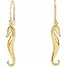 Yellow Gold Seahorse Dangling Earrings
