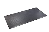 Supermats Solid P.V.C. Mat for Cardio- Fitness (2.5-Feet x 5-Feet)