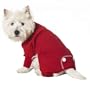 Fashion Pet Long John Thermal Large Dog Pajamas, Red