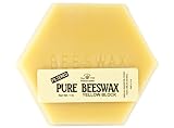 Stakich 1 lb Pure Yellow BEESWAX Block - Cosmetic Grade, Top Quality -