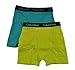Calvin Klein Boys Teal & Lime 2Pk Underwear Boxer Briefs