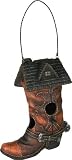RIVERS EDGE COWBOY BOOT SHAPED BIRDHOUSE