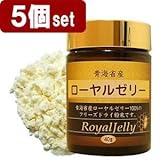 ※10%OFF 青海省産 ローヤルゼリー 純度100%粉末 5個セット 200g/約400日分