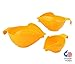 POURfect Mixing Bowls 1005 3pc Prep Set, 1-2-4 Cup, Yellow Pepper