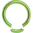 12 Gauge Green Anodized Titanium Segment Ring