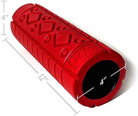 Naturo Fitness Products Sport Foam Roller, Travel Size, Honeycomb Design, Ultra Durable and Hardwearing, Perfect for Myofascial Muscle Release, Trigger Point Release and Sports Massage, 4" X 12"