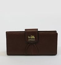 Hot Sale Coach Madison Leather Skinny Wallet Acorn Brown 46612