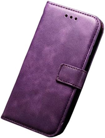 iPhone 6 Plus Case, Executive Slim Wallet Book Style Folio Soft Leather with Credit Card ID Pockets, Stand & Magnetic Closure for Apple 5.5'' (Purple)