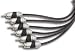 Stinger HPM 3 Series 6 Channel 12 Foot RCA Interconnects