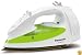Panasonic NI-S300TR 1200-Watt Steam Iron with Curved Titanium-Coated Soleplate, White/Green