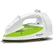 Panasonic NI-S300TR 1200-Watt Steam Iron with Curved Titanium-Coated Soleplate, White/Green