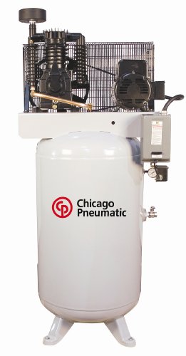 Chicago Pneumatic RCP-10123V 10 HP 120 Gallon Two Stage Reciprocating Air Compressor