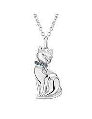 ASPCA(R) TenderVoices(R) Blue Diamond Cat Pendant 1/20ctw