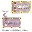 $10,000 Monte Carlo Ceramic Plaque