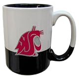 Washington State Cougars 2-Tone Grande Mug White/Black - NCAA College Athletics Fan Shop Accessories