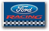 NASCAR Ford Racing Blue Backround 3' X 5' Flag with Grommets