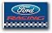 NASCAR Ford Racing Blue Backround 3' X 5' Flag with Grommets