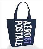 AEROPOSTALE（エアロポステール）　エアロポステール　トートバッグ 　Aero 87 Puffed Graphic Tote  /  ネイビー　　【並行輸入品】