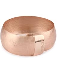 Invicta "Grazia" Satin Finish 18k Rose Gold-Plated Adjustable Bangle