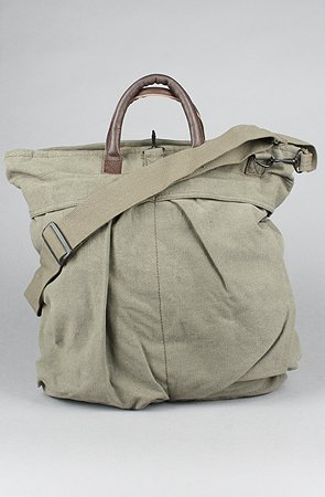 Rothco The Vintage Canvas Helmet Bag With Leather Handle in Olive Drab,Bags (Messenger/Utility) for Unisex