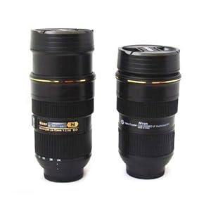 Fuloon(TM) The Lens Cup 1:1 Simulation to Lens of 24-70mm f/2.8G ED Lens Camera Lens Mug Stainless Steel Insulated Tumbler Travel Coffee Mug/Cup (Domestic ship from CA 3-5 days delivery)