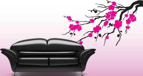 Cherry blossom decorative wall stickers
