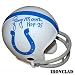 Lenny Moore Autographed/Hand Signed Baltimore Colts Throwback Mini Helmet w/HOF 75 Inscription