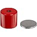 Cast Alnico 5 Assembly With Keeper, 1-3/8" Diameter, 1-3/16" Thick, 1/4"-20 Threaded Mounting Hole (Pack of 1)