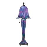 Quoizel Salamander Glass Studio CobaLight Waterfall 1 Light Table Lamp