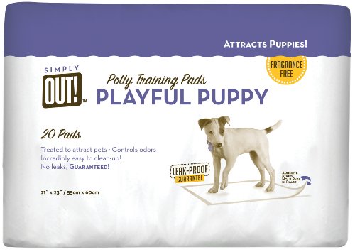 Simply OUT! Playful Puppy Potty Training Pads, 20-Count