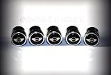 Mini Cooper Black Tire Stem Valve Caps Wheels Car Styling Accessories Set of 5