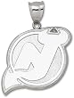 New Jersey Devils "Nj" Logo Giant Charm/Pendant -Choose from 14K/10K, Stainless Steel or Gold Plated