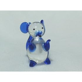 Collectibles Crystal Figurines Blue Mouse