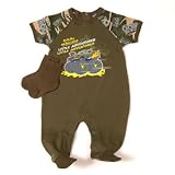 Only Boys by bon bebe - Baby Camo 2-Piece Sleep 'N Play Set (Army Green), Available in Multiple Sizes