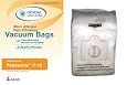 Panasonic Type C-18 Micro-Allergen Cloth Bags 4-Pack, Compare with Panasonic Part# AMC-J3EP Canister Replacement Bag for MC-CG885