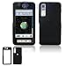 Black Rubber Feel Snap-On Cover Hard Case Cell Phone Protector for Samsung Behold T919