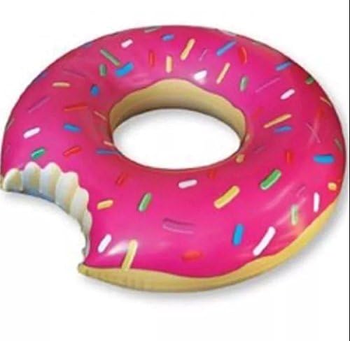 Amazing Inflatable Donut pool Float Swimming Tube Pink Lcing (pink)
