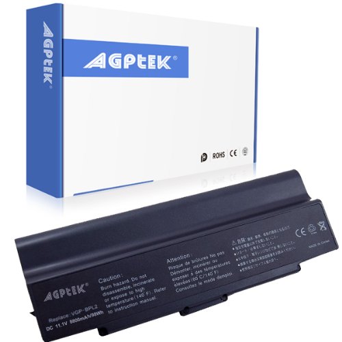 AGPtek 8800mAh 12 Cells Battery For SONY VAIO VGN-S380 VGN-AR11 VGN-AR21 VGN-FS515 VGN-C51 VGN-C61 VGN-FE21 VGN-FE28 VGN-FE31 VGN-FE33 series fits VGP-BPS2 VGP-BPS2A VGP-BPL2 VGP-BPL2C VGP-BPS2B VGP-BPS2C VGPBPS2.CE7 VGPBPL2.CE7 Laptop come wtih an Insurance AGPtek 8800mAh 12 Cells Battery For SONY VAIO VGN-S380 VGN-AR11 VGN-AR21 VGN-FS515 VGN-C51 VGN-C61 VGN-FE21 VGN-FE28 VGN-FE31 VGN-FE33 series fits VGP-BPS2 VGP-BPS2A VGP-BPL2 VGP-BPL2C VGP-BPS2B VGP-BPS2C VGPBPS2.CE7 VGPBPL2.CE7 Laptop come wtih an Insurance