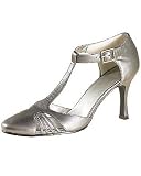 Metallic leather pump