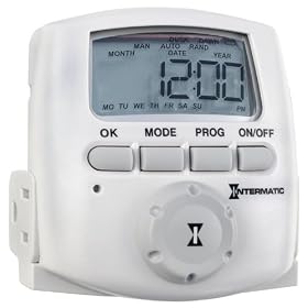 Intermatic DT620 Heavy Duty Indoor Digital Plug-In Timer, White