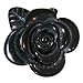 1 1/2" Plastic Flower Ring, 8 In Black title=