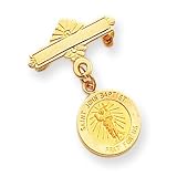 14k Saint John the BaptiSt Medal Pin