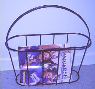 Oil Rubbed Bronze MAGAZINE RACK holder bath caddy NEW