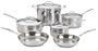 Cuisinart 77-10 Chef's Classic Stainless 10-Piece Cookware Set