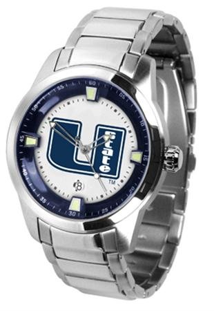 Utah State Aggies NCAA Mens Titan Steel Watch