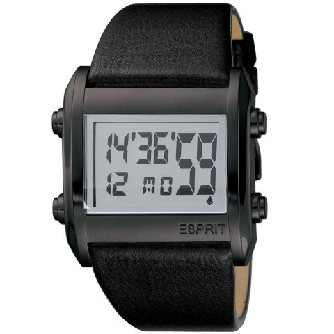 Esprit Herren-Armbanduhr Data Night Digital Leder ES102341001